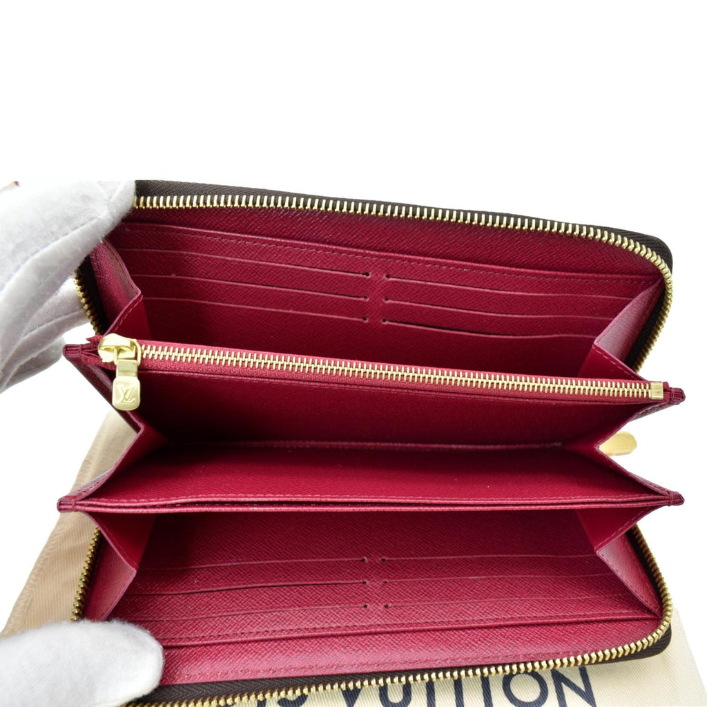LOUIS VUITTON Monogram Canvas Zippy Long Wallet Brown