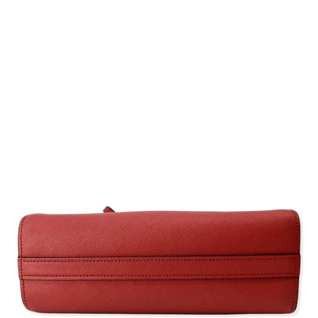 PRADA Saffiano City  Esplanade Crossbody Bag Red