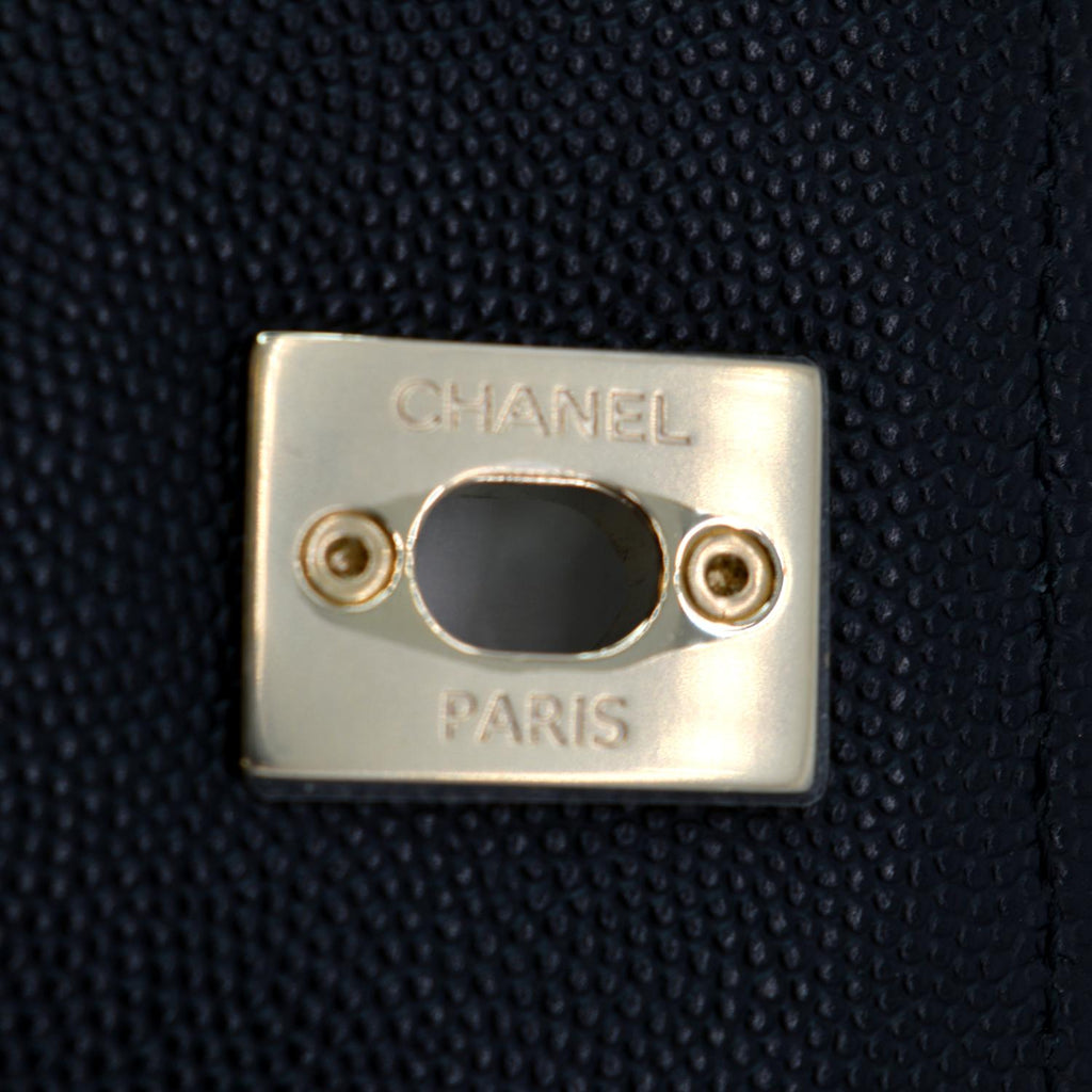 Chanel Business Affinity Caviar Quilted Backpack Black