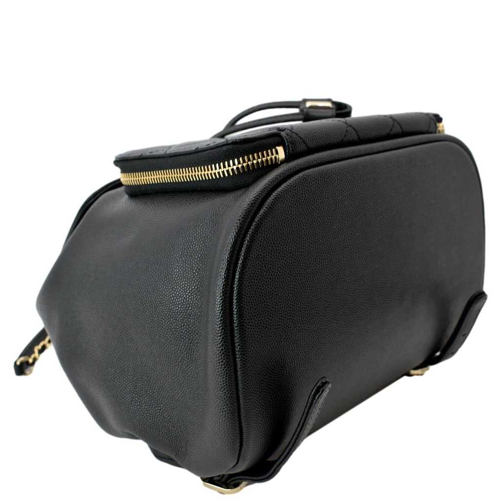 Chanel Business Affinity Caviar Quilted Backpack Black