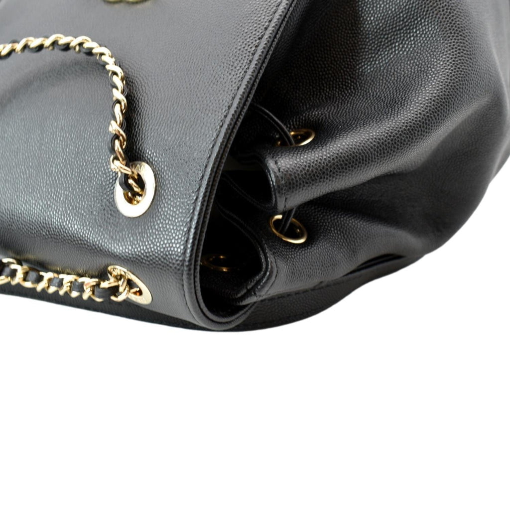 Chanel Business Affinity Caviar Quilted Backpack Black