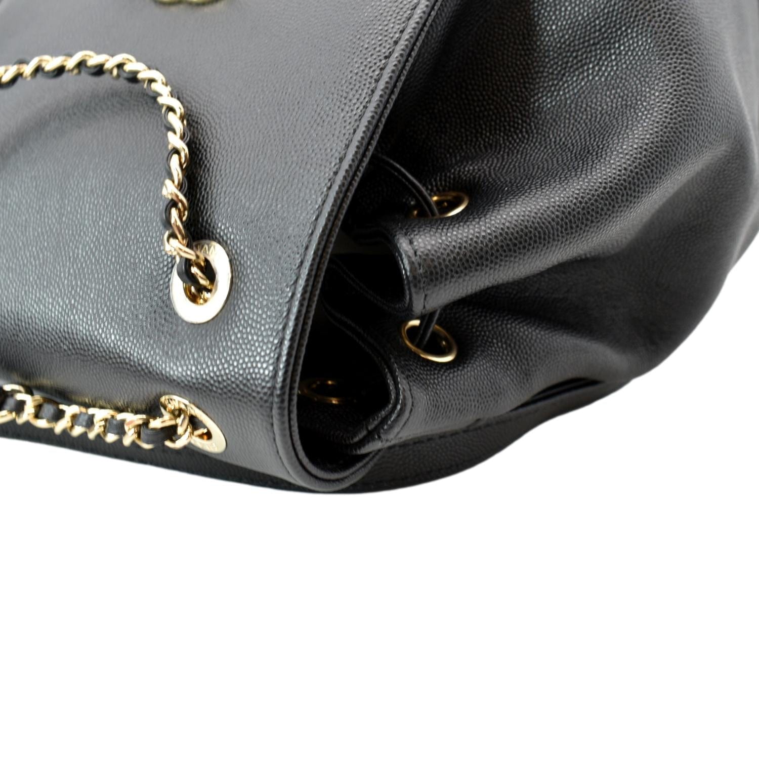 Chanel Business Affinity Caviar Quilted Backpack Black
