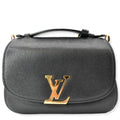 LOUIS VUITTON Vivienne NM Grained  Leather Shoulder Bag Black- sold