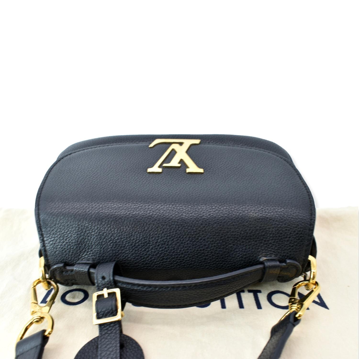 LOUIS VUITTON Vivienne NM Grained  Leather Shoulder Bag Black- sold