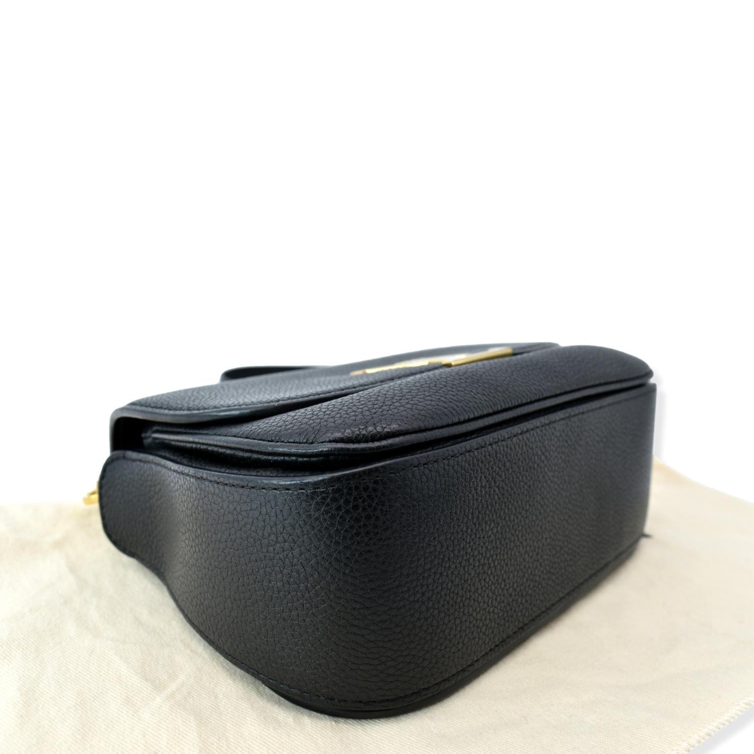 LOUIS VUITTON Vivienne NM Grained  Leather Shoulder Bag Black- sold