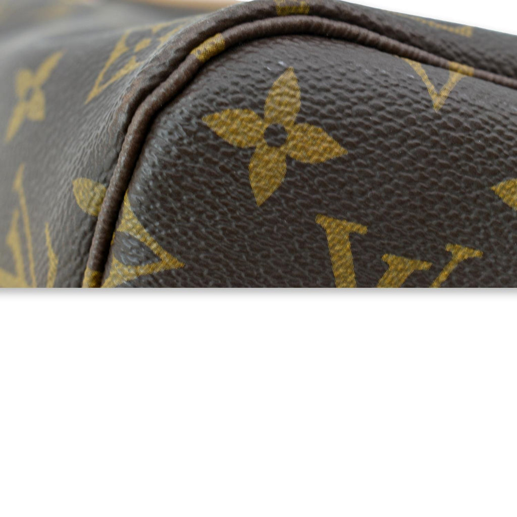 LOUIS VUITTON Neverfull MM Monogram Canvas Tote Bag Brown