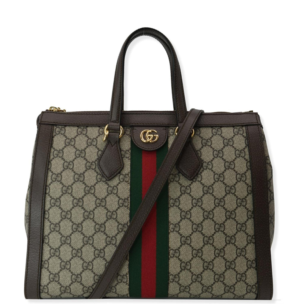 GUCCI Ophidia Medium Gucci Supreme Tote Shoulder Bag Beige 524537 - Hot Deals