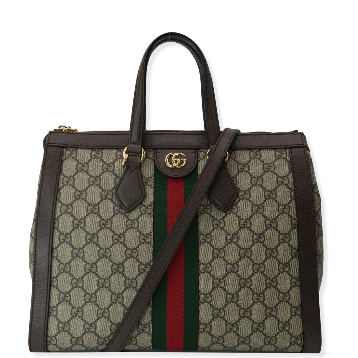 GUCCI Ophidia Medium Gucci Supreme Tote Shoulder Bag Beige 524537 - Hot Deals