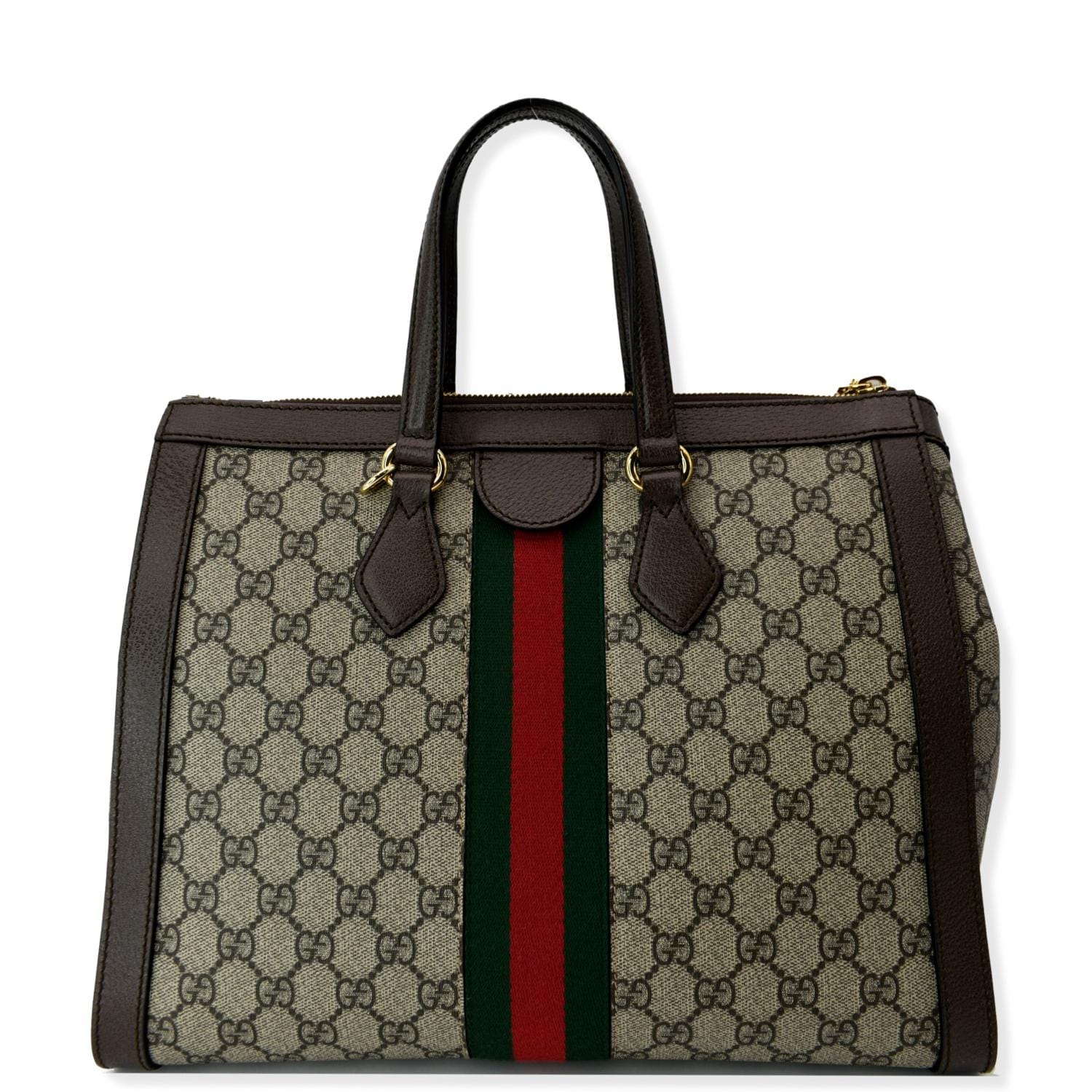 GUCCI Ophidia Medium Gucci Supreme Tote Shoulder Bag Beige 524537 - Hot Deals