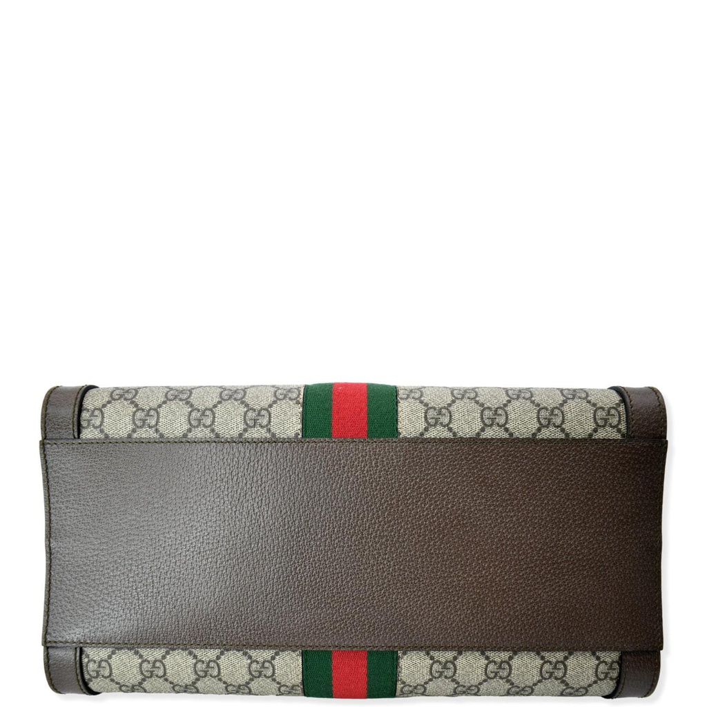 GUCCI Ophidia Medium Gucci Supreme Tote Shoulder Bag Beige 524537 - Hot Deals