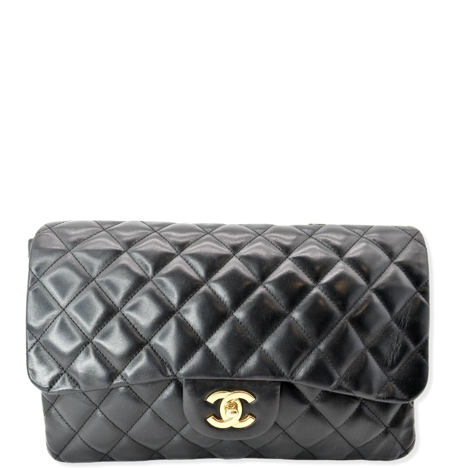 Chanel Jumbo Classic Single Flap  Shoulder Bag Black