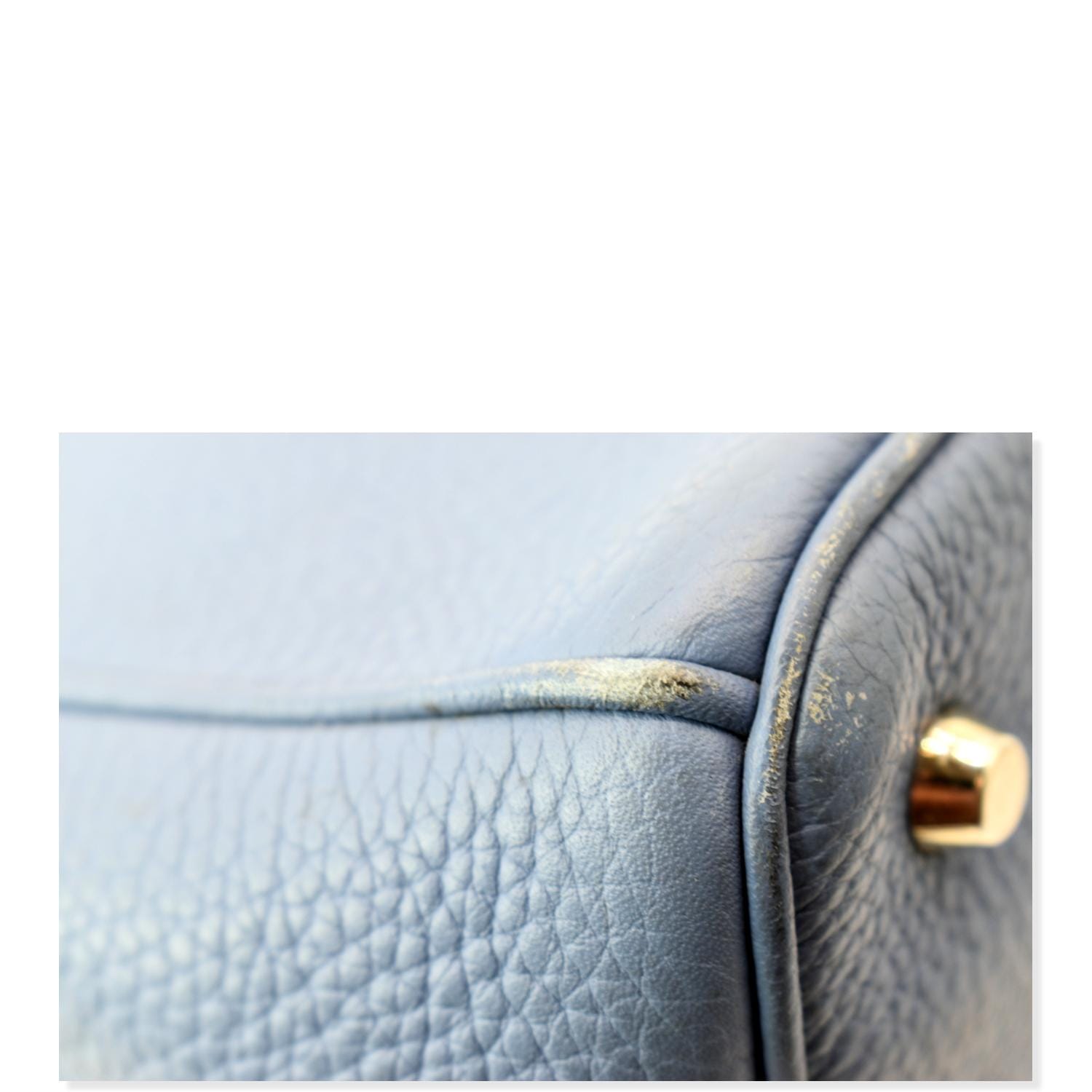 CHRISTIAN DIOR Large Diorissimo Leather Shoulder Bag Blue