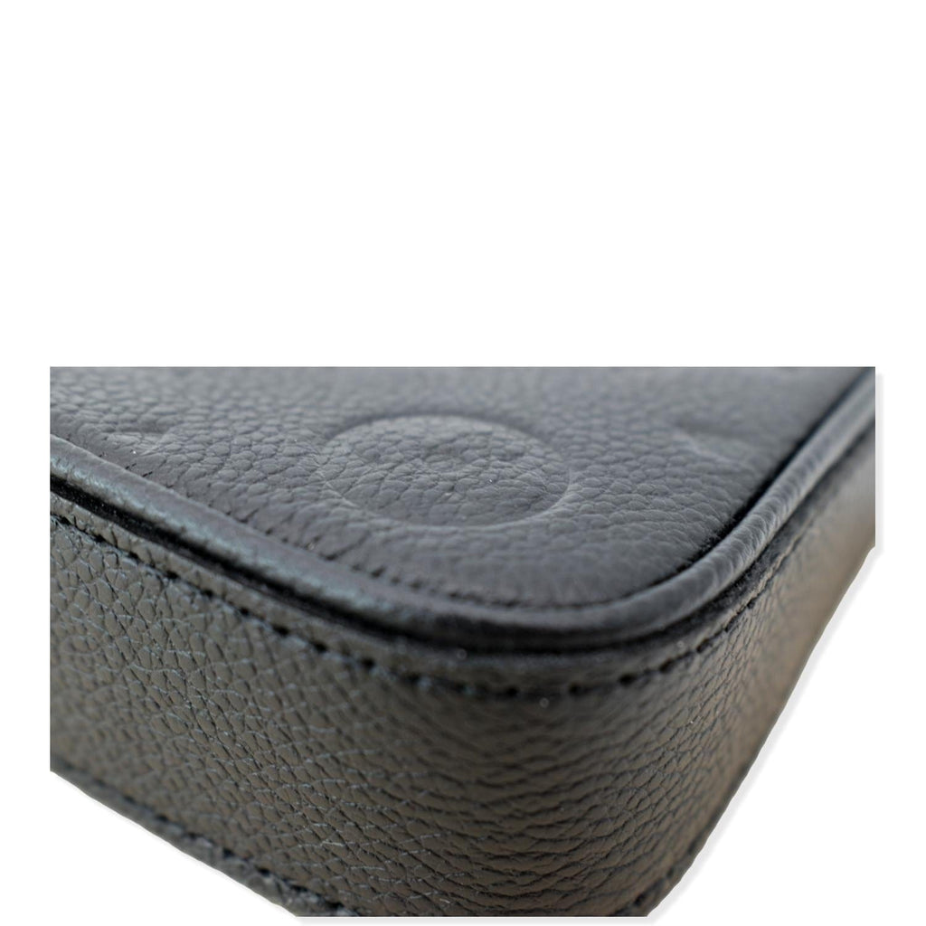 LOUIS VUITTON Easy Pouch on Strap Monogram Empreinte Shoulder Bag Black