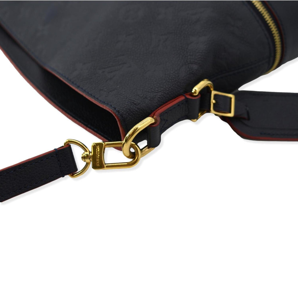 LOUIS VUITTON Melie Empreinte Leather Hobo Shoulder Bag Marine Rouge