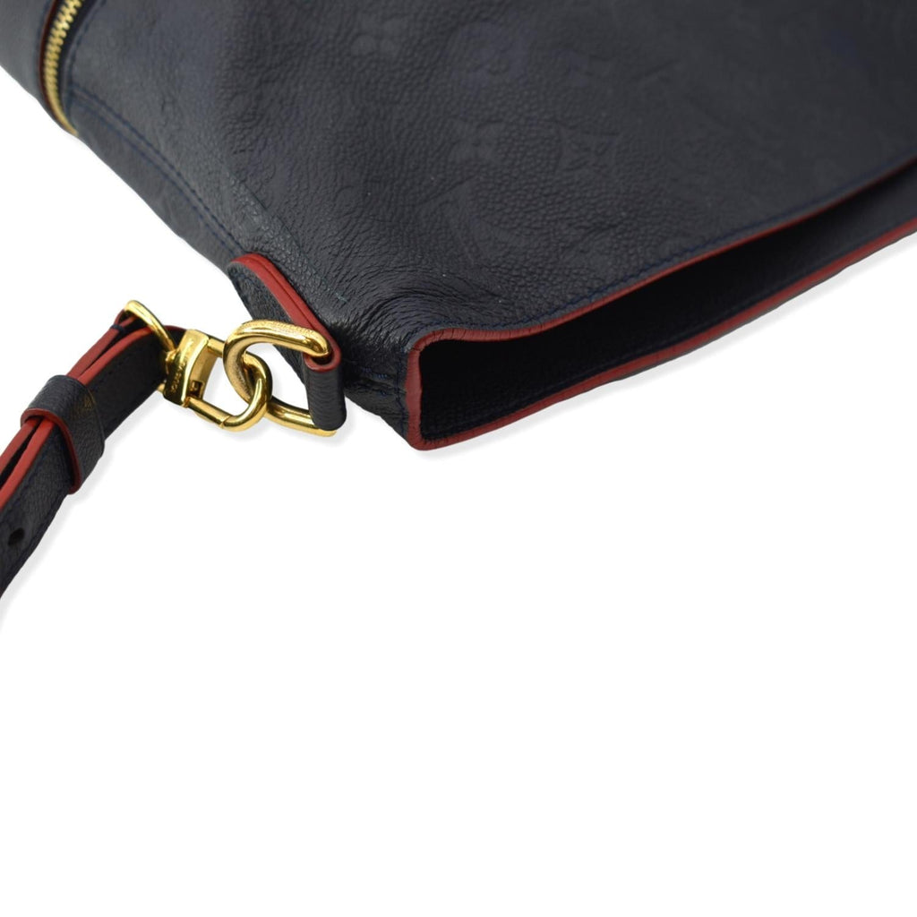 LOUIS VUITTON Melie Empreinte Leather Hobo Shoulder Bag Marine Rouge