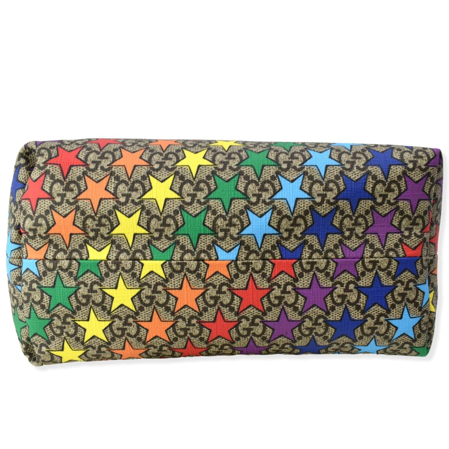 GUCCI Children's Rainbow Star Supreme Canvas Tote Bag Multicolor 410812
