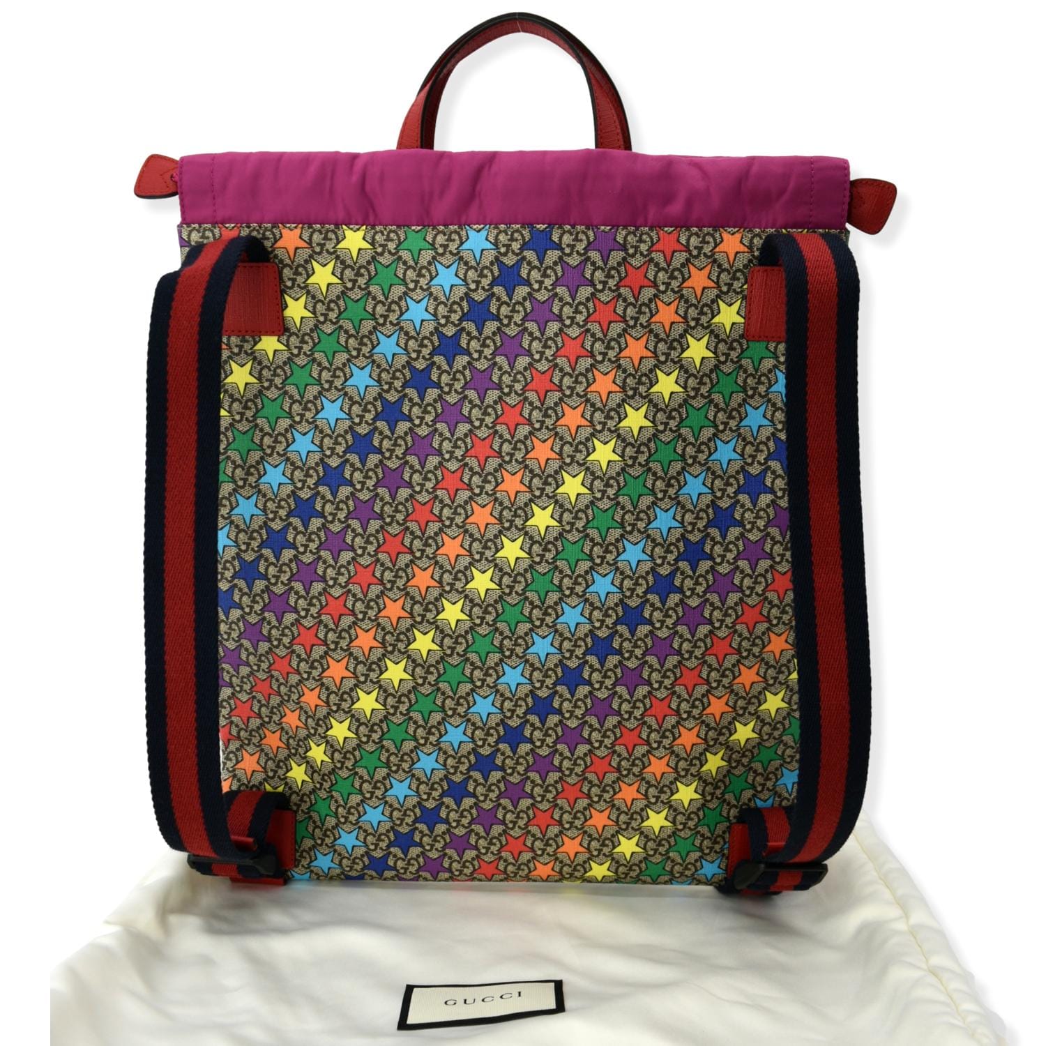 GUCCI Children's Star Print Gucci Supreme Monogram Backpack Multicolor 550775