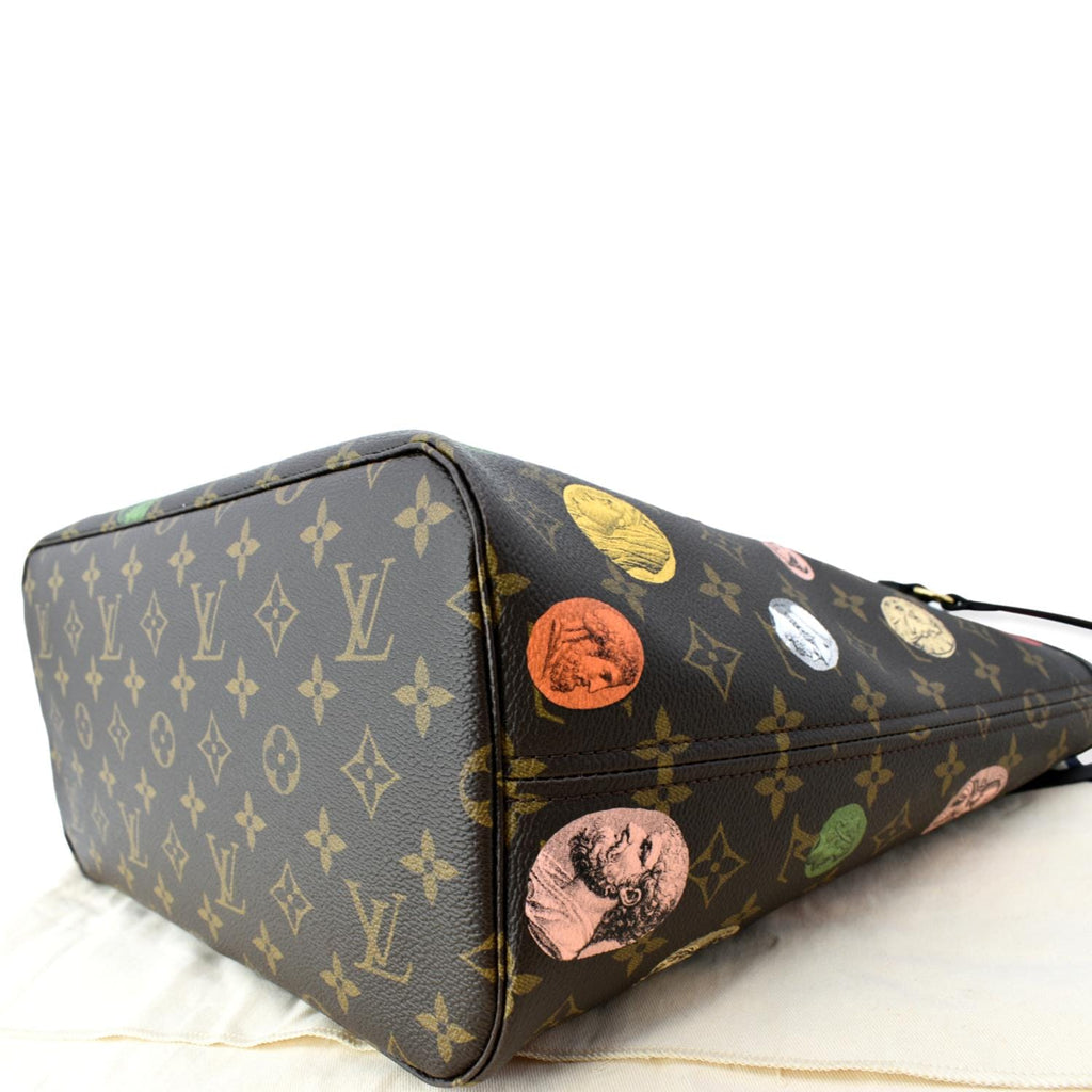 LOUIS VUITTON Neverfull MM x Fornasetti Cameo Monogram Canvas Tote Bag Brown - Hot Deals