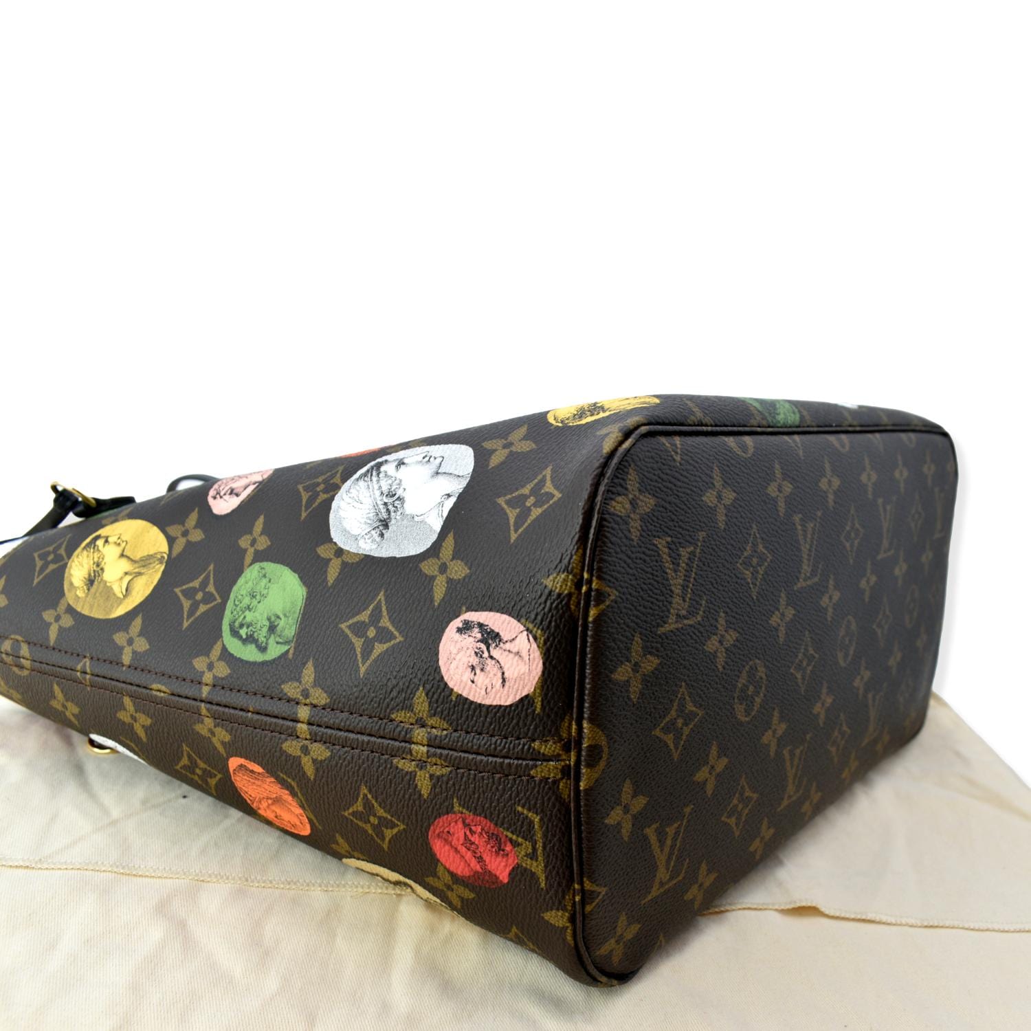 LOUIS VUITTON Neverfull MM x Fornasetti Cameo Monogram Canvas Tote Bag Brown - Hot Deals