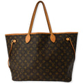 LOUIS VUITTON Neverfull GM Monogram Canvas Tote Bag Brown