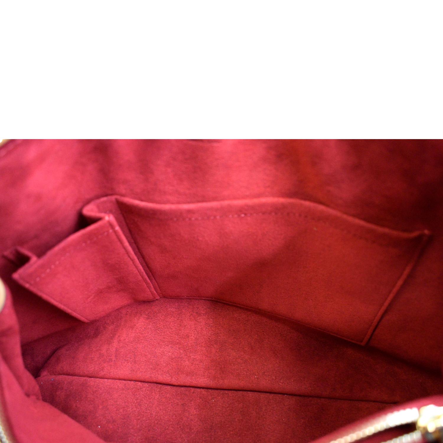 LOUIS VUITTON Griet Monogram Canvas Tote Bag Brown