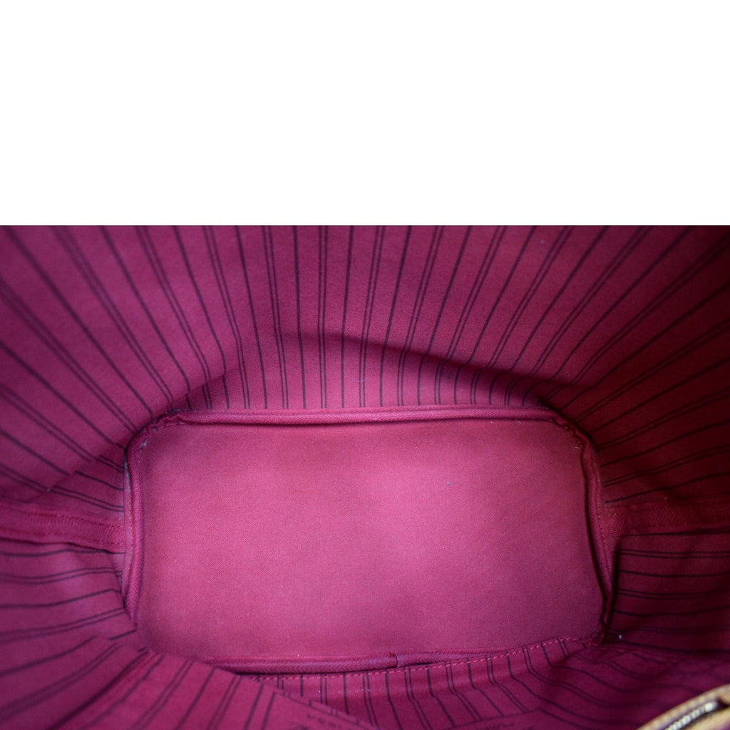 LOUIS VUITTON Neverfull MM Monogram Canvas Tote Bag Brown