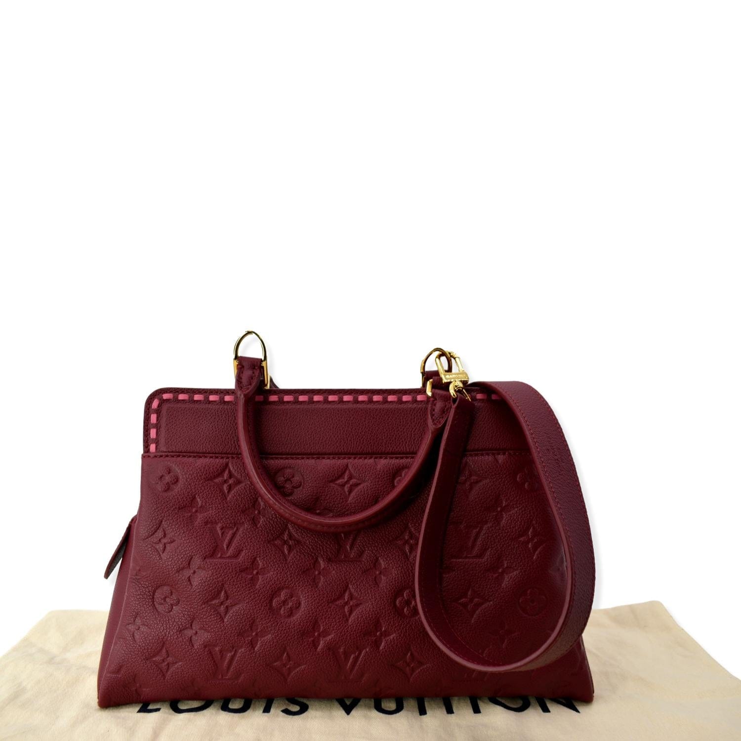 LOUIS VUITTON Vosges MM Empreinte Leather Shoulder Bag Raisin - 10% OFF
