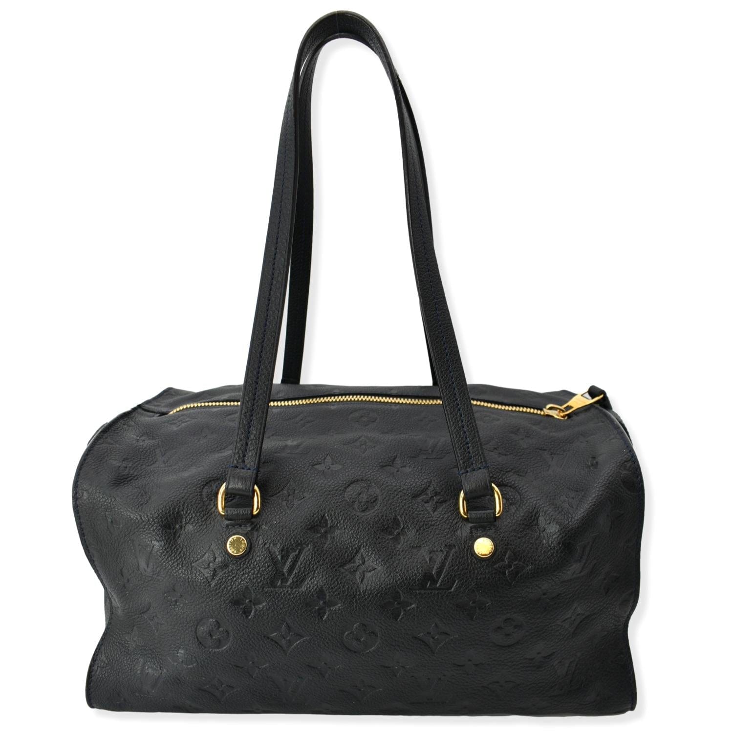 LOUIS VUITTON Inspiree Monogram Empreinte Leather Shoulder Bag Black
