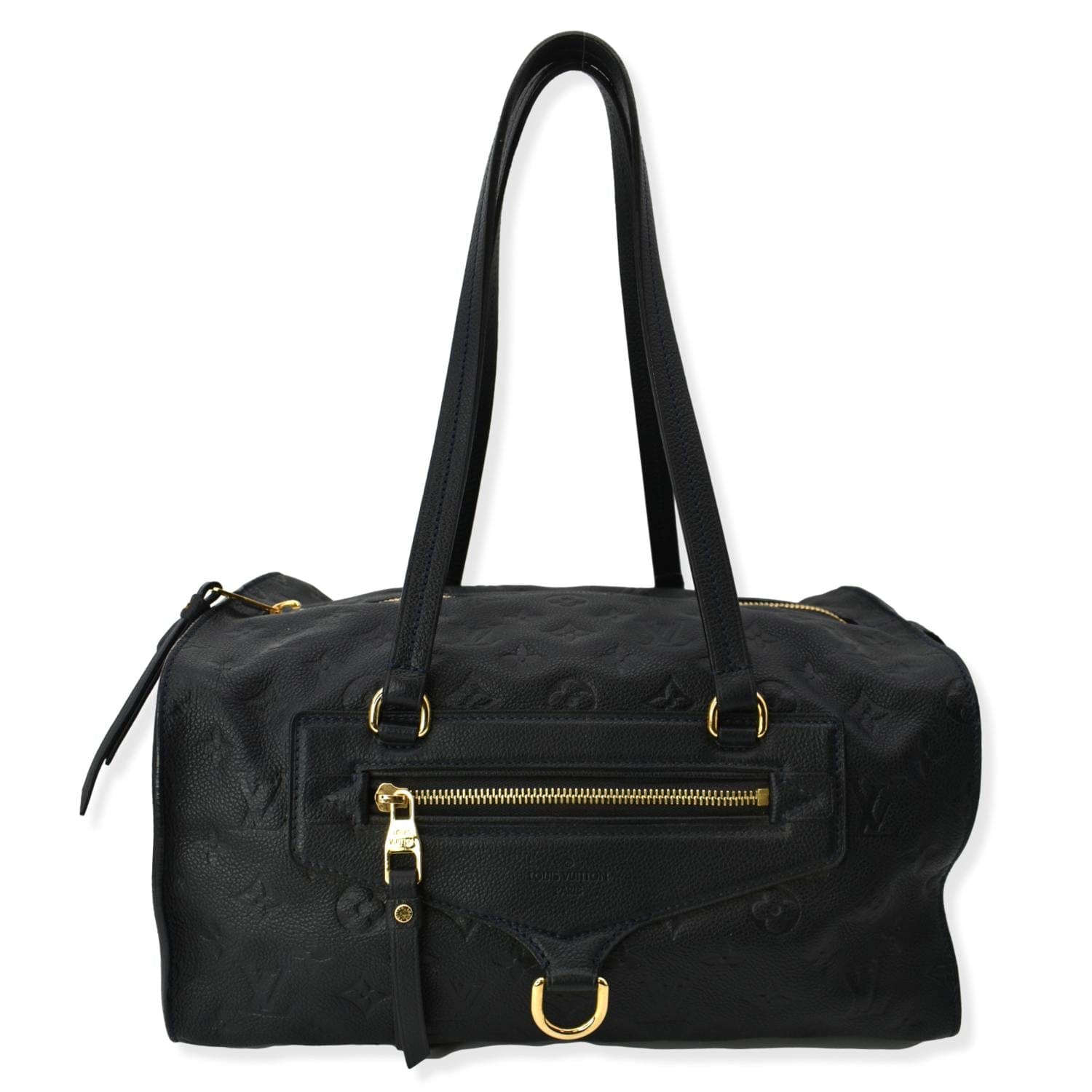 LOUIS VUITTON Inspiree Monogram Empreinte Leather Shoulder Bag Black