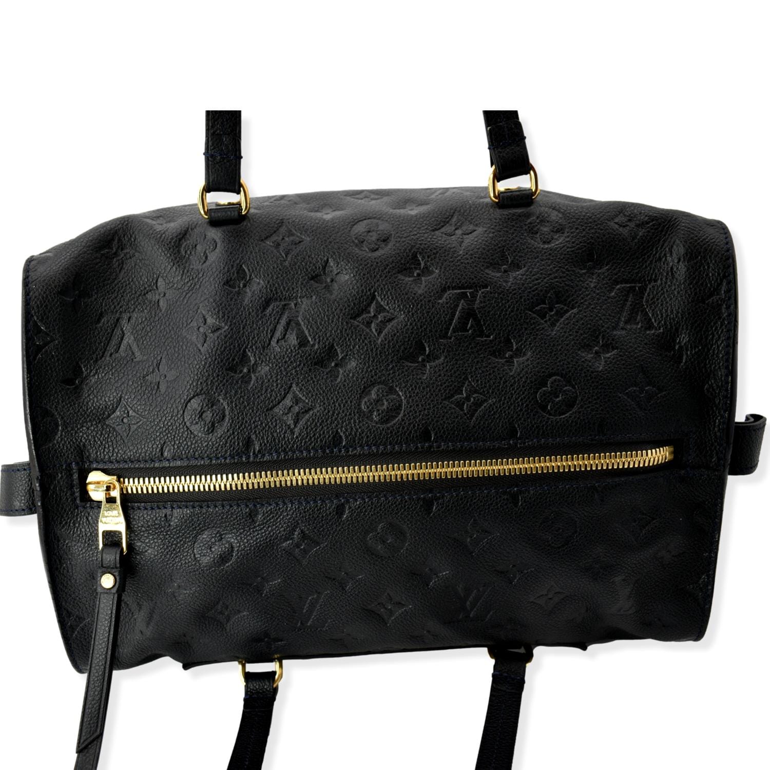 LOUIS VUITTON Inspiree Monogram Empreinte Leather Shoulder Bag Black