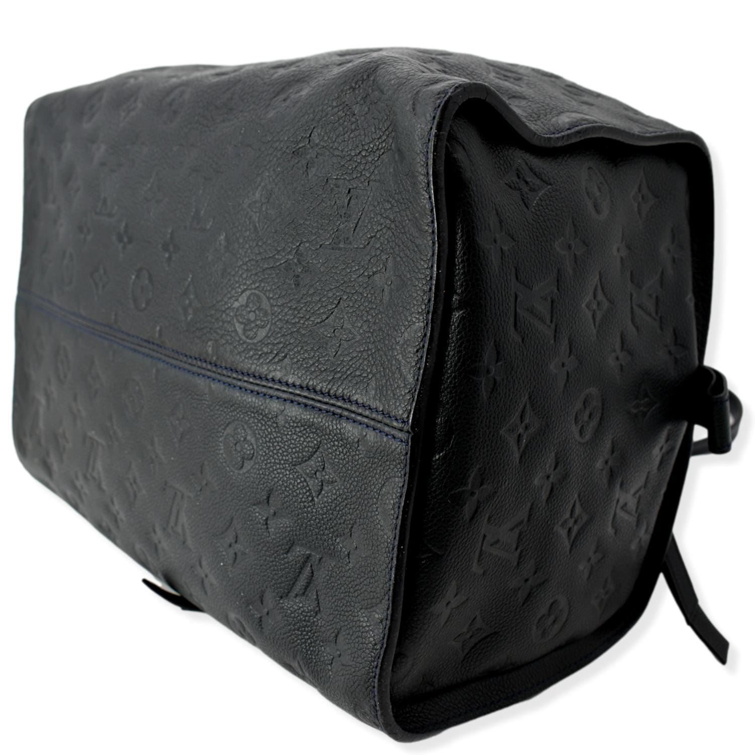 LOUIS VUITTON Inspiree Monogram Empreinte Leather Shoulder Bag Black
