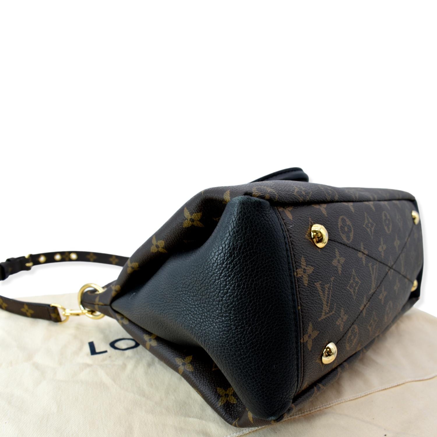 LOUIS VUITTON Pallas Monogram Canvas Shoulder Bag Brown