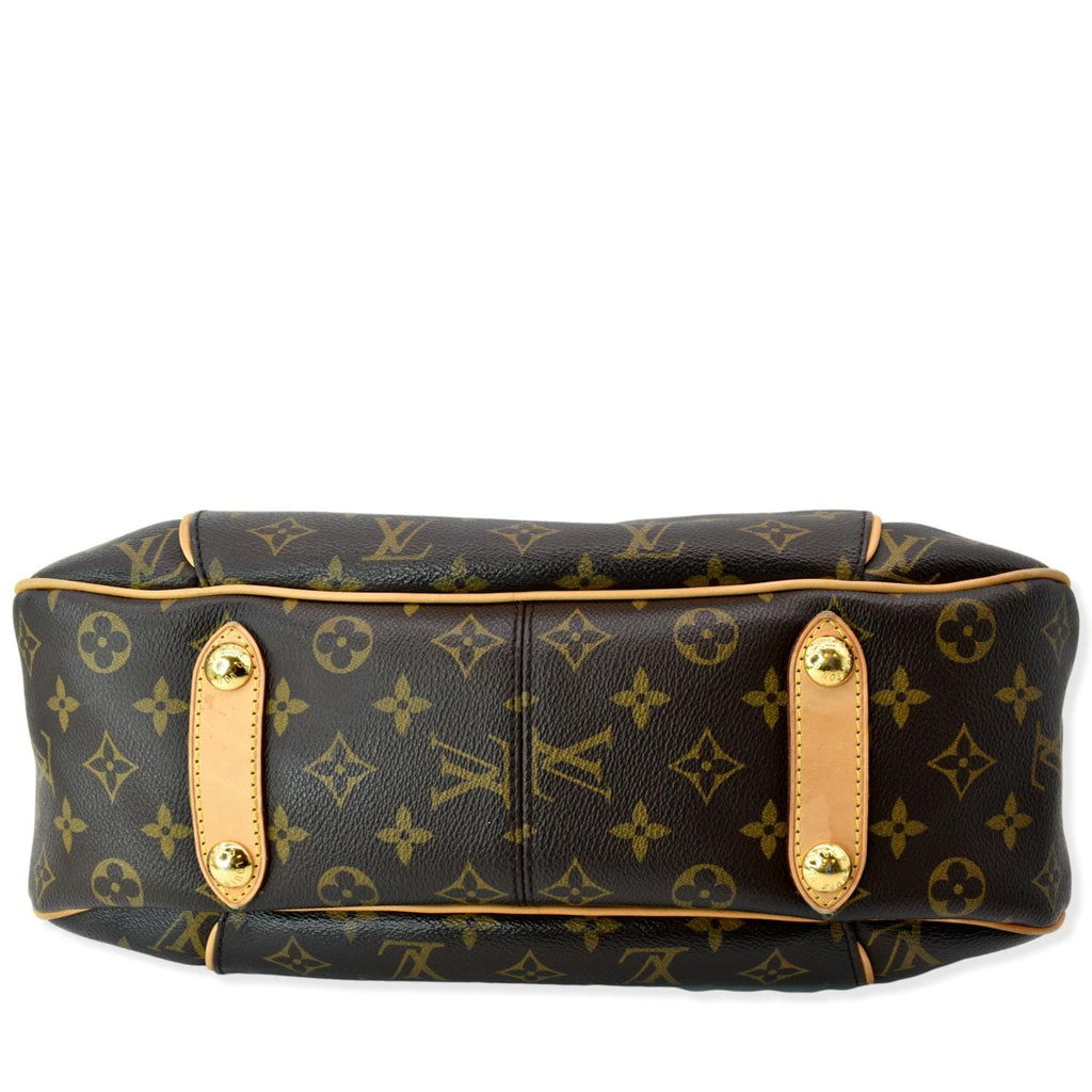 LOUIS VUITTON Galliera PM Monogram Canvas Shoulder Bag Brown