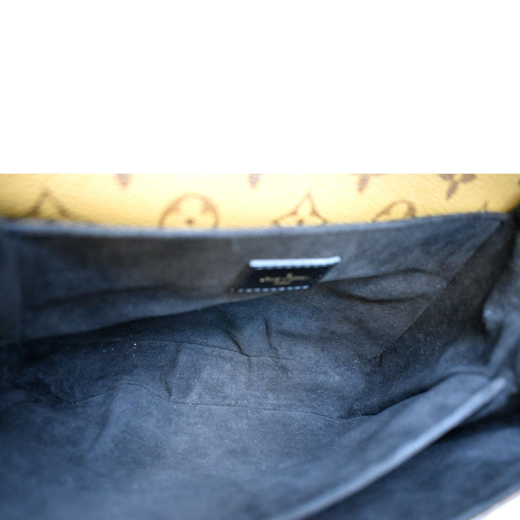 LOUIS VUITTON Metis Pochette Reverse Monogram Canvas Crossbody Bag Brown