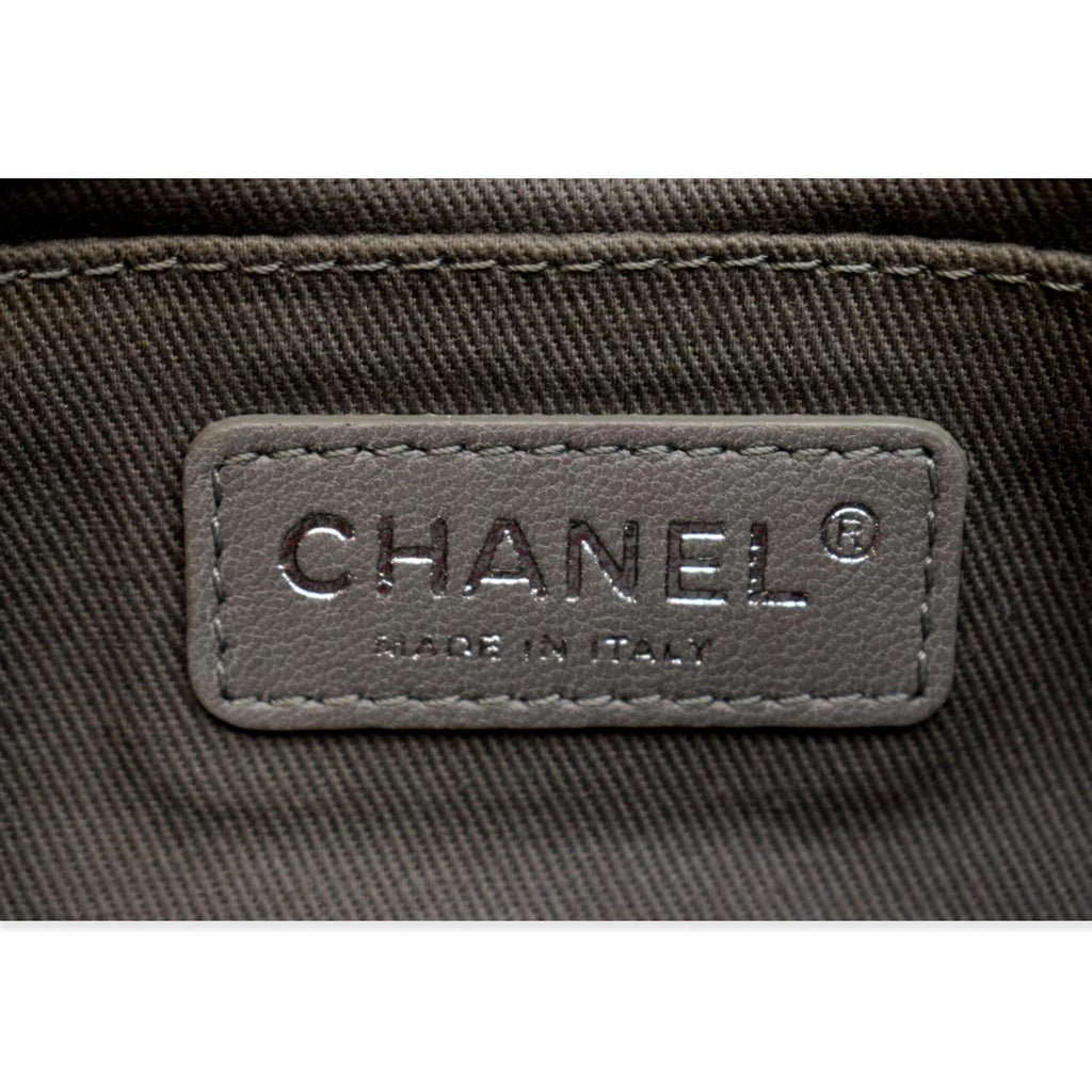 Chanel Small Boy CC Chain Velvet Shoulder Bag Fuchsia