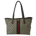 GUCCI Ophidia Medium Gucci Supreme Canvas Tote Bag Beige 631685