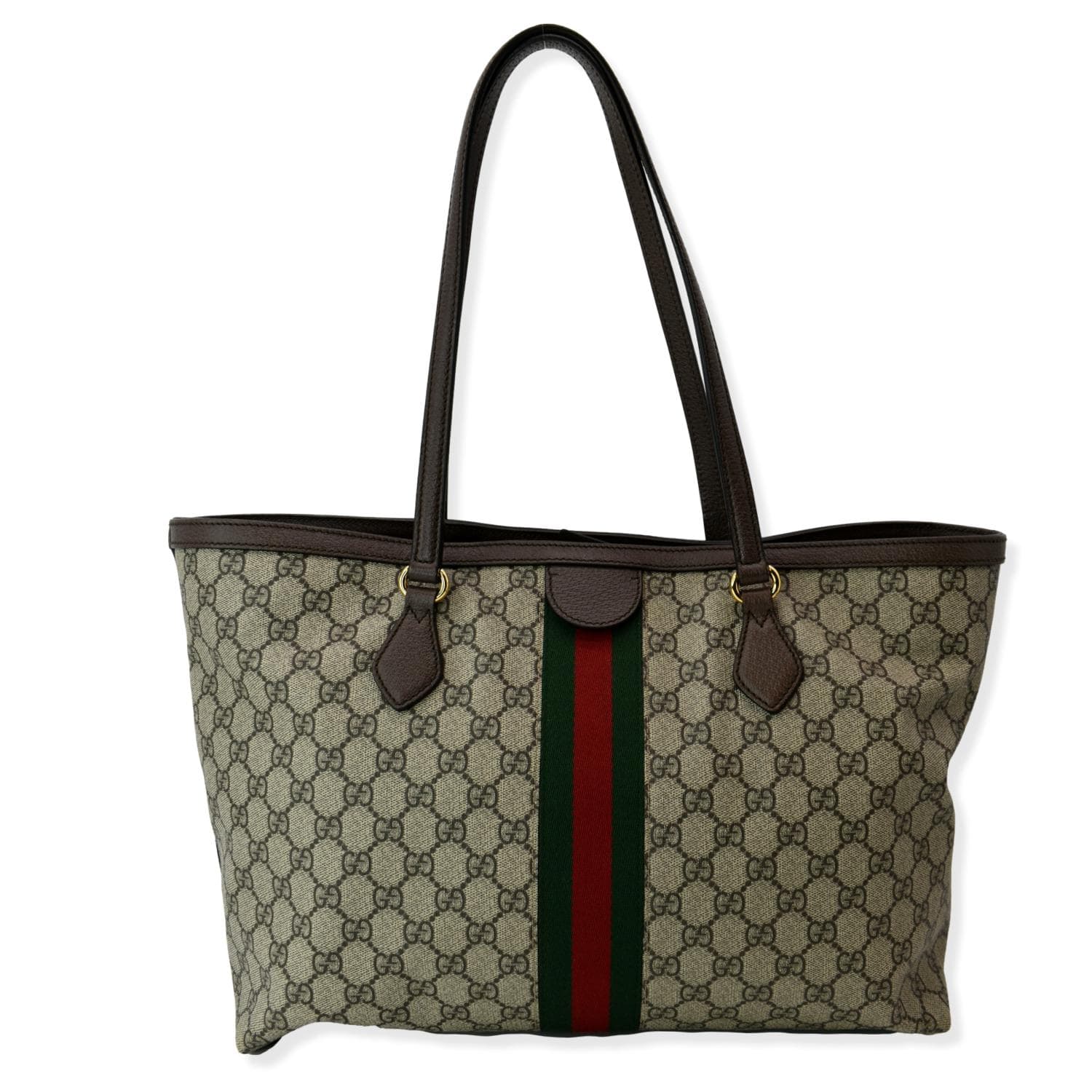 GUCCI Ophidia Medium Gucci Supreme Canvas Tote Bag Beige 631685