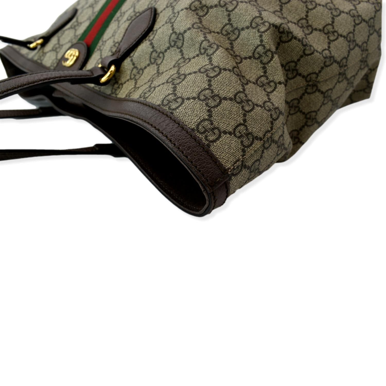 GUCCI Ophidia Medium Gucci Supreme Canvas Tote Bag Beige 631685