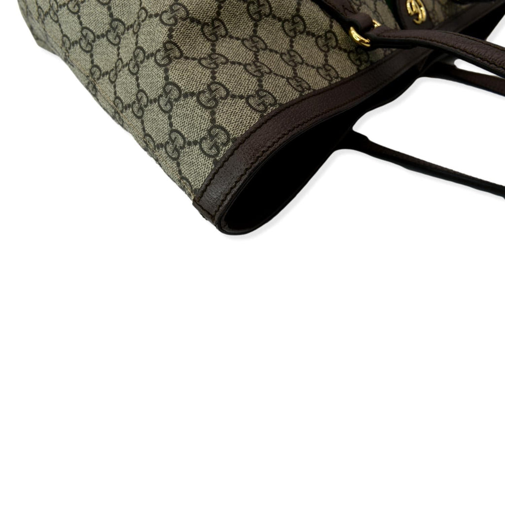 GUCCI Ophidia Medium Gucci Supreme Canvas Tote Bag Beige 631685