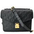 LOUIS VUITTON Metis Pochette Empreinte Leather Crossbody Bag Black SD2270