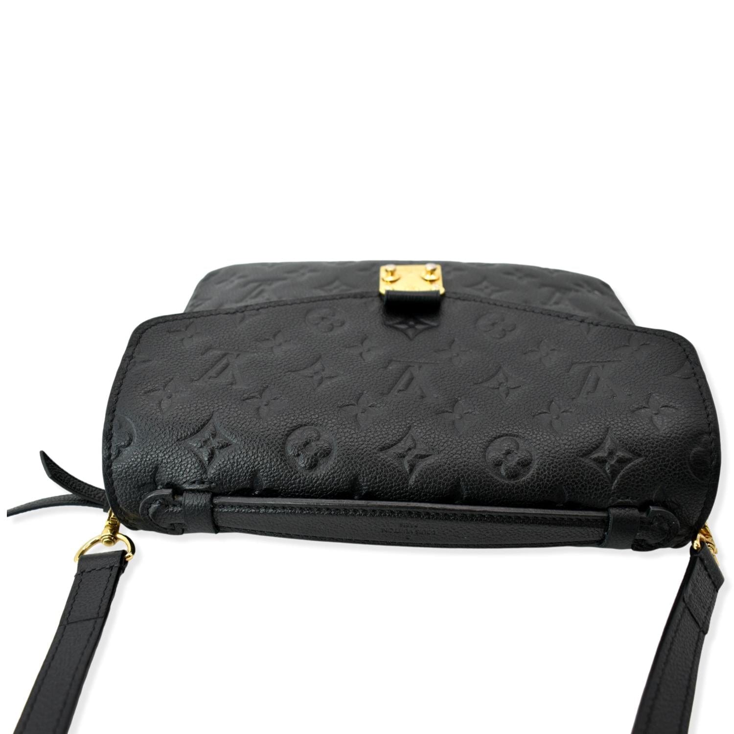LOUIS VUITTON Metis Pochette Empreinte Leather Crossbody Bag Black SD2270