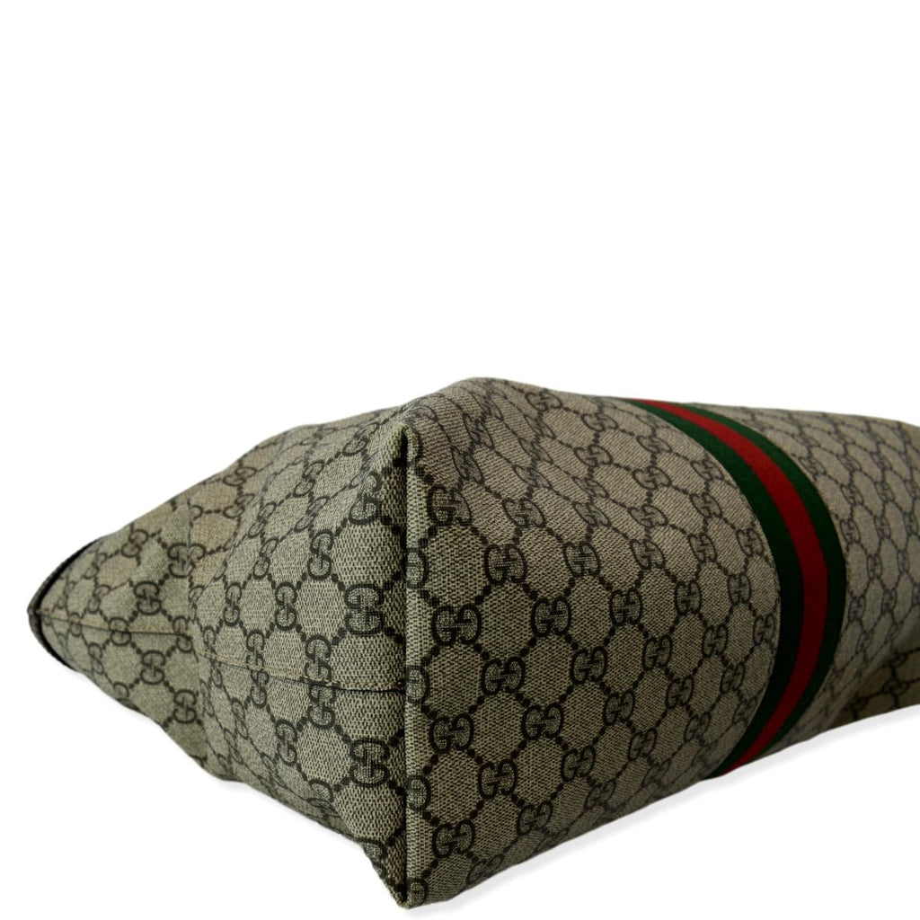 GUCCI Ophidia Medium Gucci Supreme Canvas Tote Bag Beige 631685