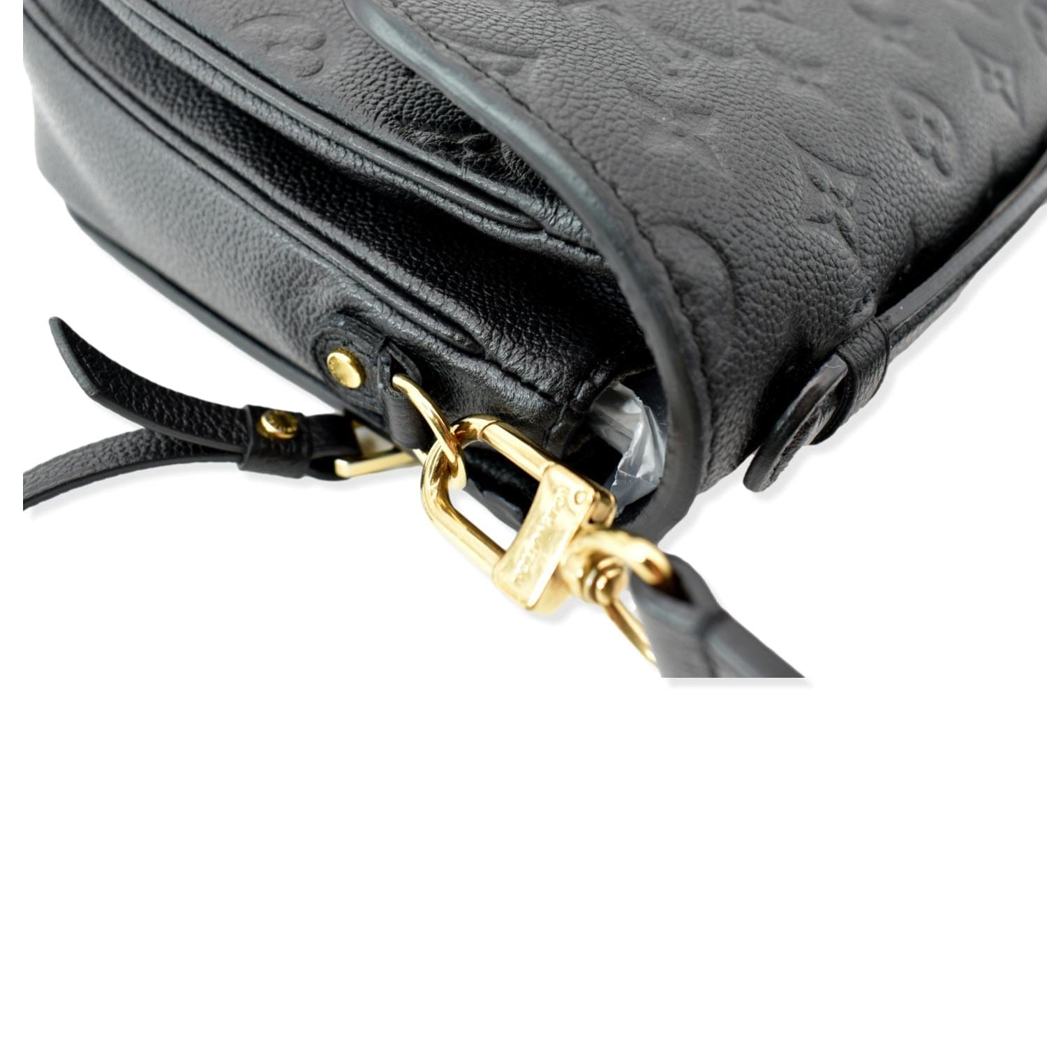 LOUIS VUITTON Metis Pochette Empreinte Leather Crossbody Bag Black SD2270