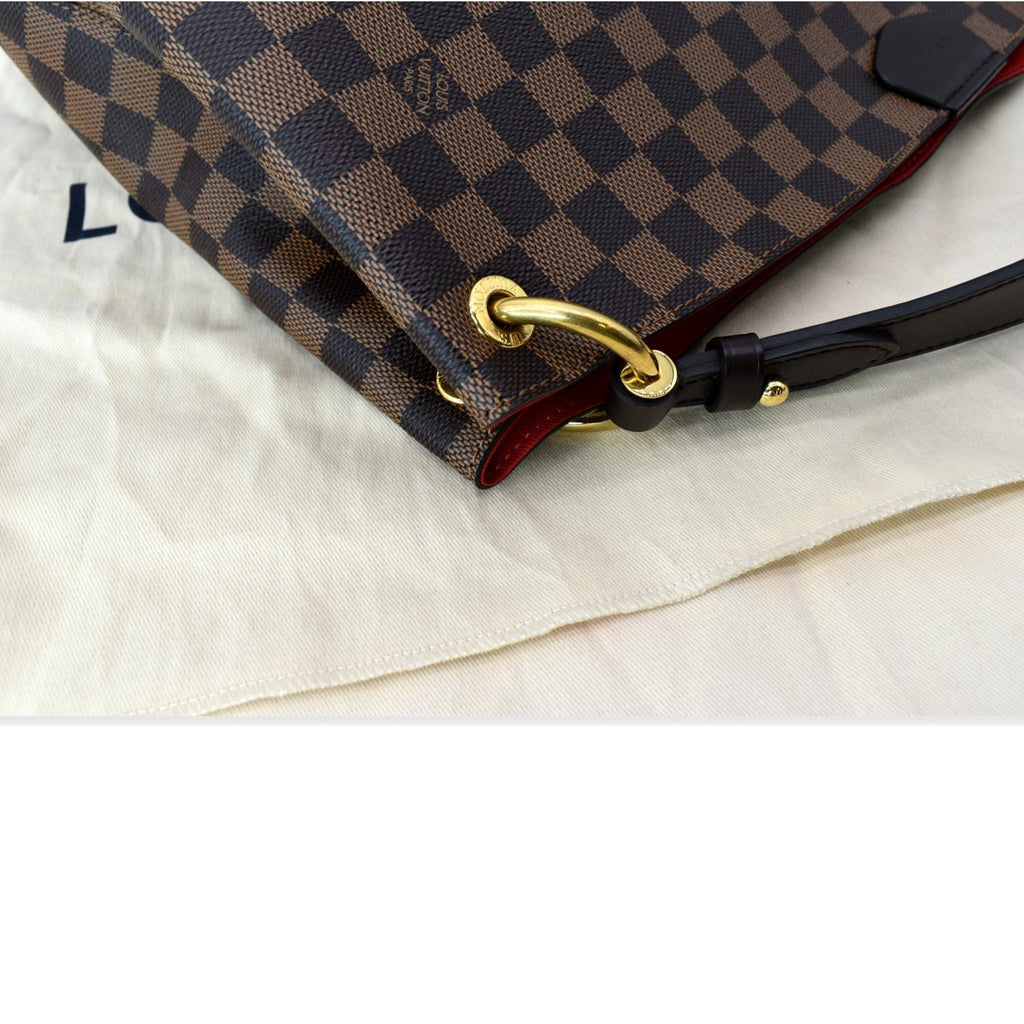 LOUIS VUITTON Graceful MM Damier Ebene Shoulder Bag Brown - Hot Deals
