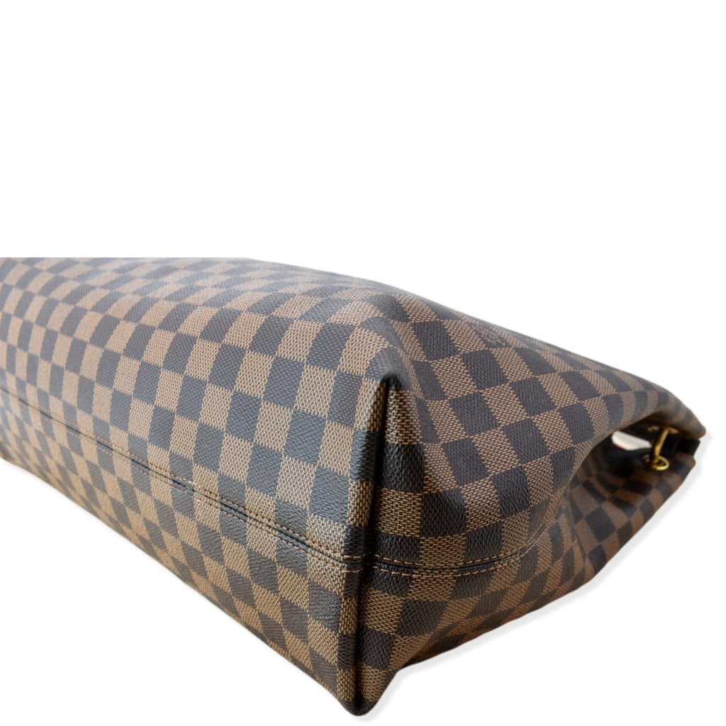 LOUIS VUITTON Graceful MM Damier Ebene Shoulder Bag Brown - Hot Deals