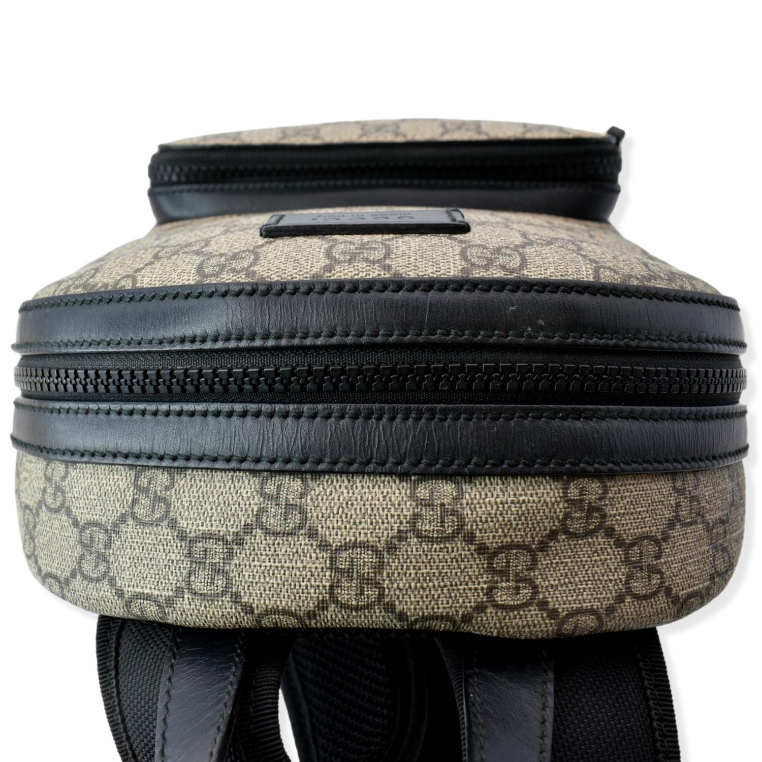 GUCCI Eden Small Gucci Monogram Supreme Backpack Beige 429020