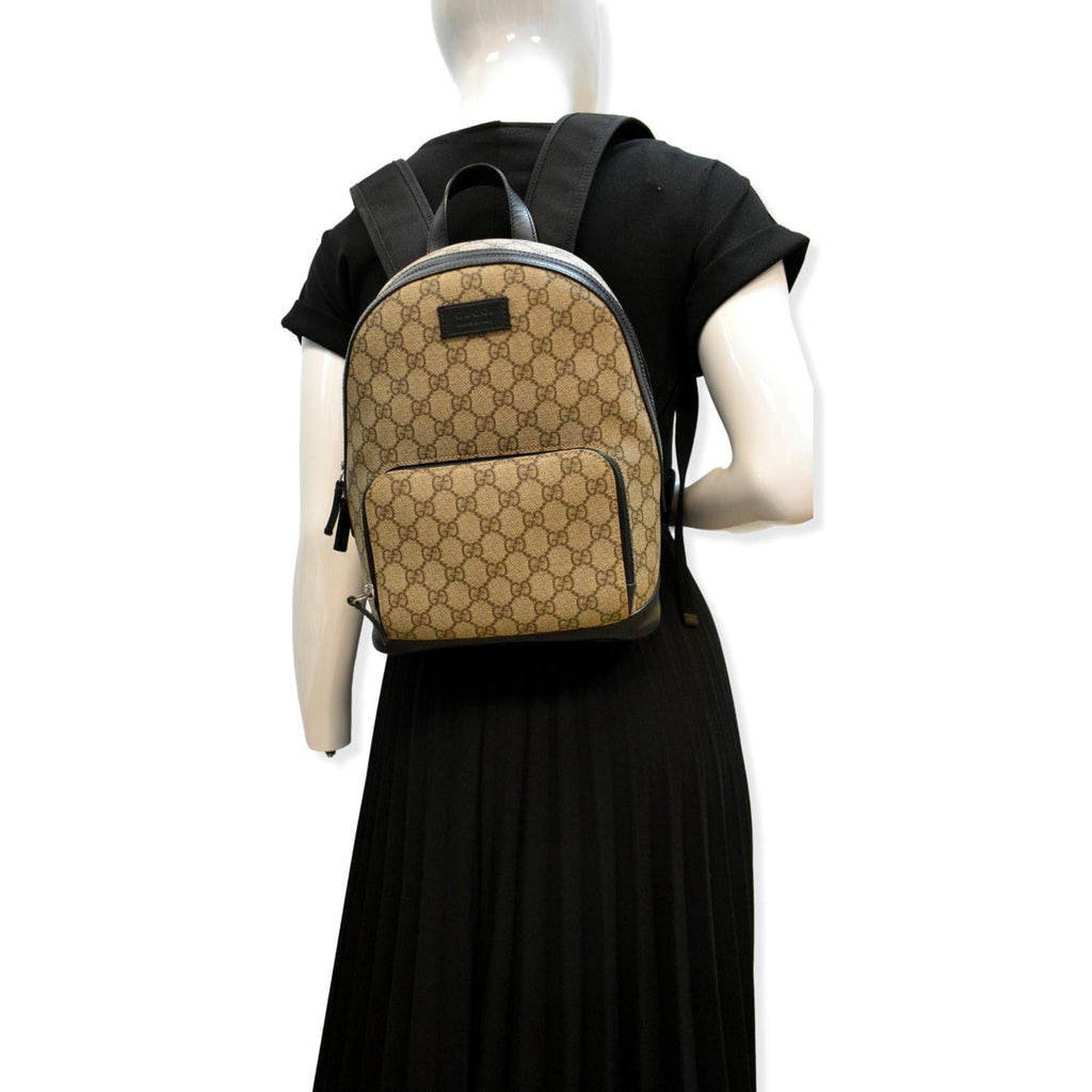 GUCCI Eden Small Gucci Monogram Supreme Backpack Beige 429020