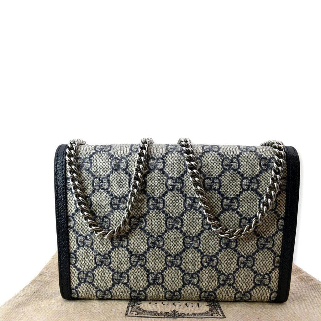 GUCCI Dionysus Gucci Supreme Crossbody Chain Wallet Beige 401231