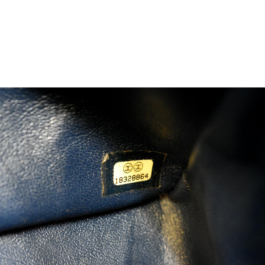 Chanel Classic Maxi Double Flap Quilted New 1:1 Rep Leather Shoulder Bag Marine