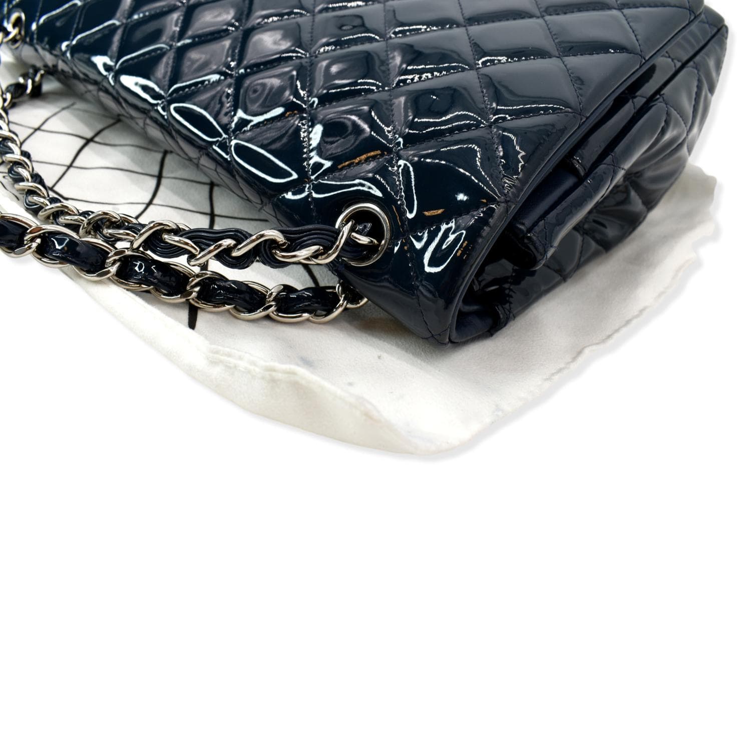 Chanel Classic Maxi Double Flap Quilted New 1:1 Rep Leather Shoulder Bag Marine